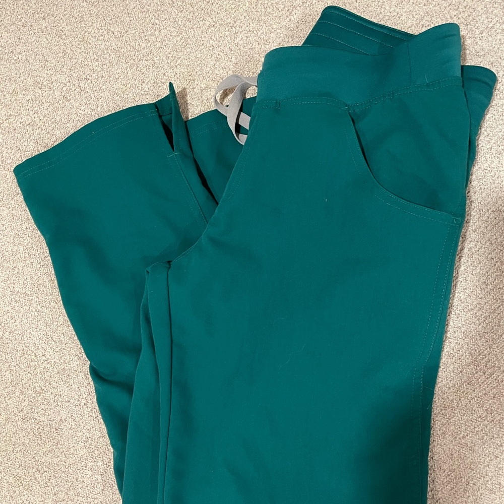 Figs Hunter Green YOLA bottoms